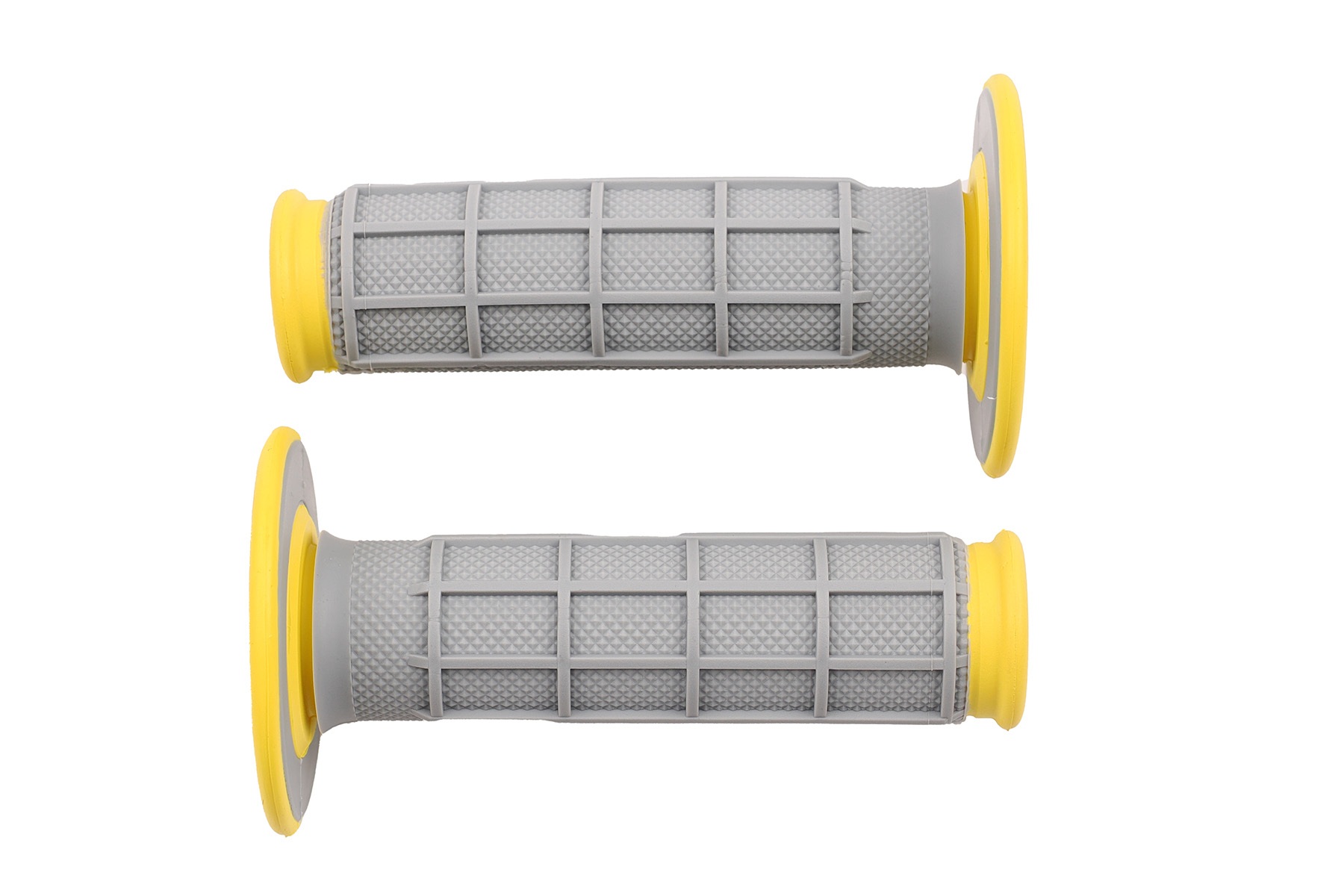 Renthal Grips Half Waffle in Grey/Yellow - Medium - Image 1