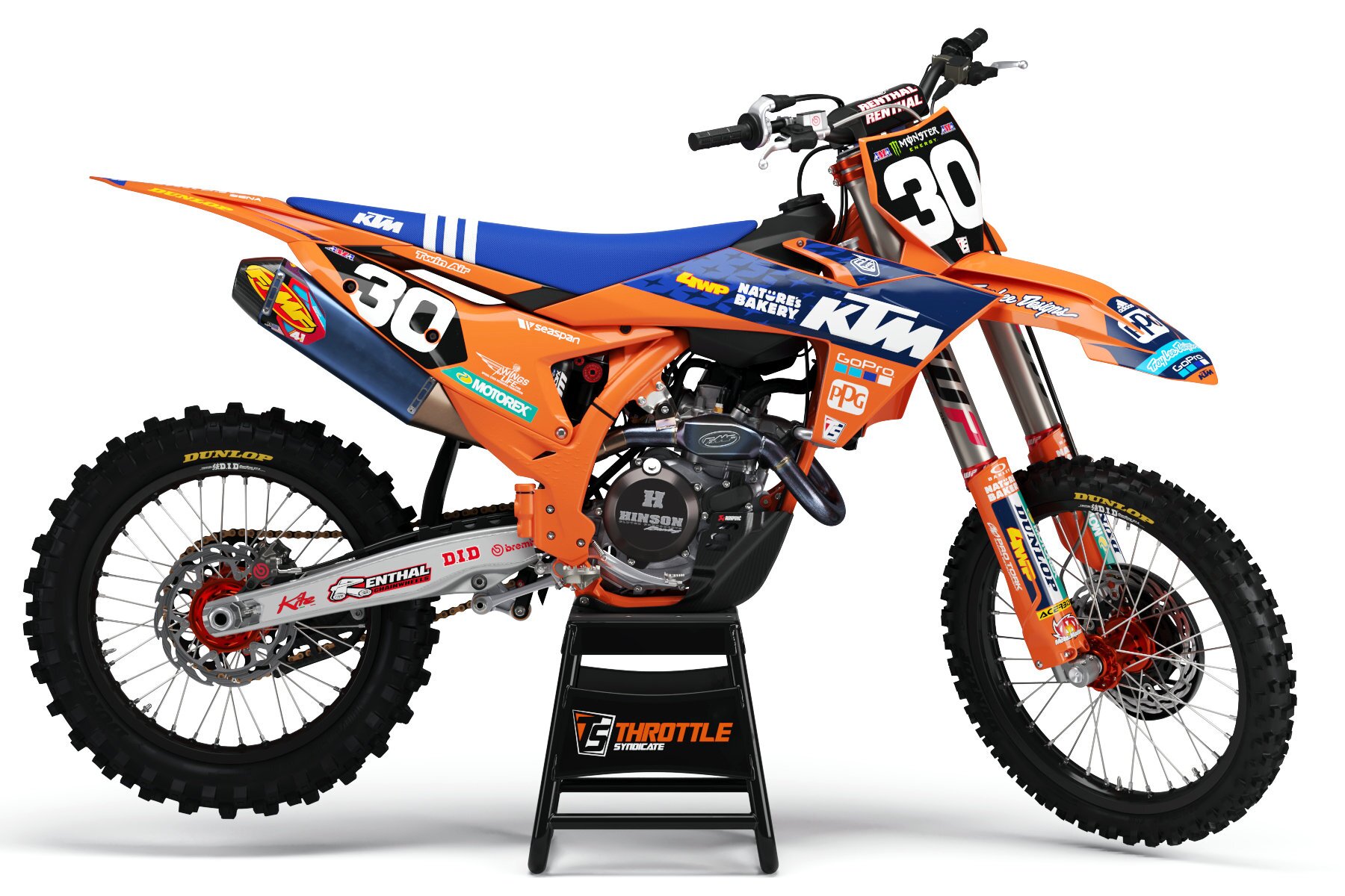 Dekor Troy Lee Designs Factory Next Generation 2023 Orange Edition passend für KTM – Bild 1