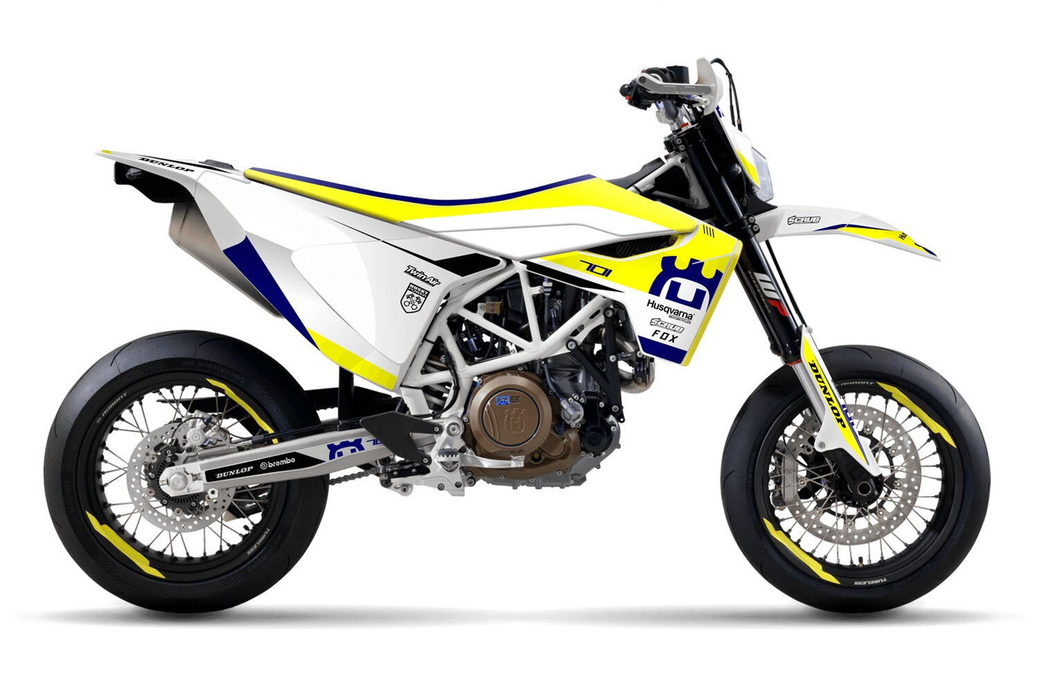 Dekor Factory Pro Yellow passend für Husqvarna 701 Supermoto
