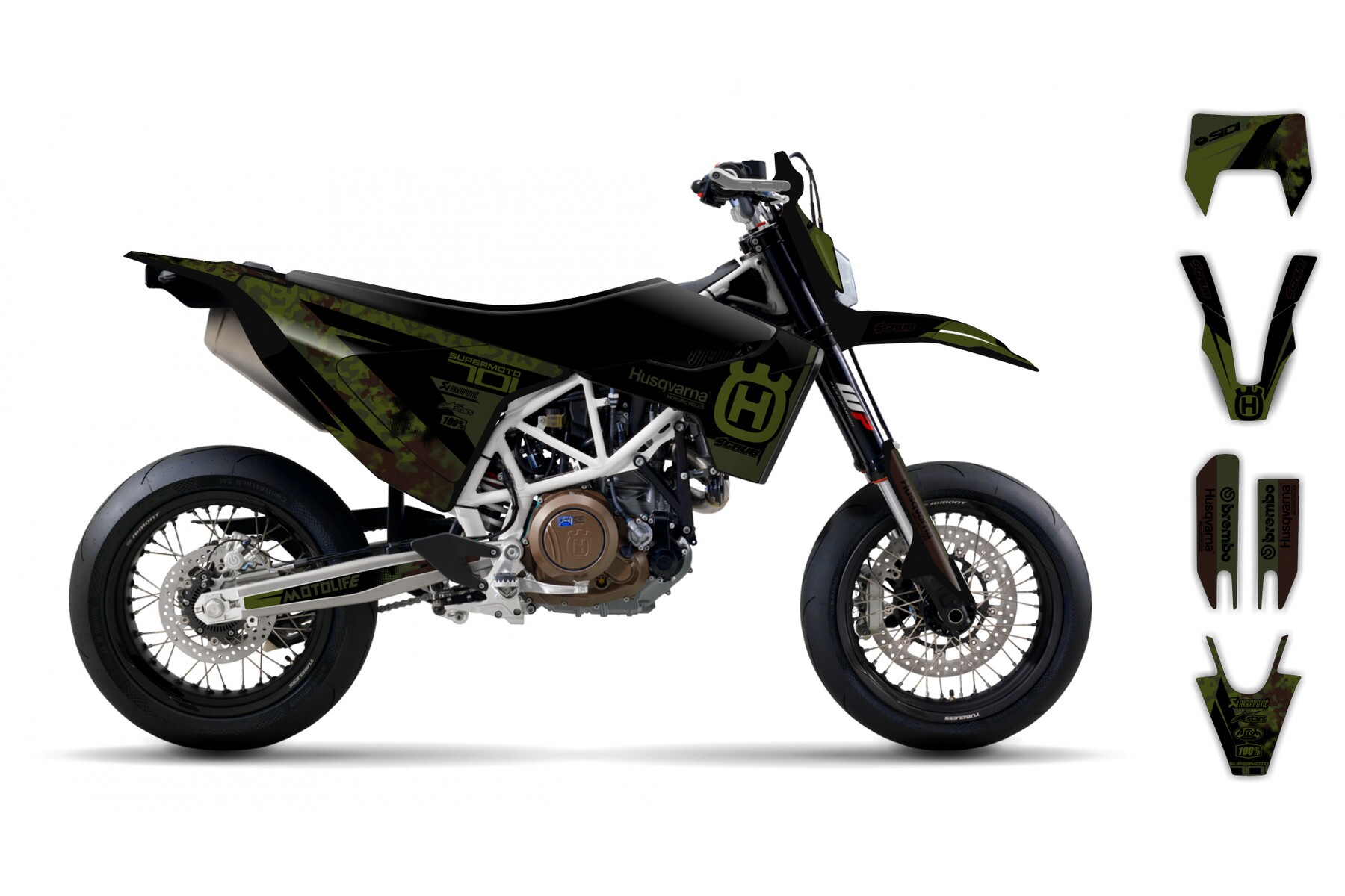 Dekor Factory Rival Camo passend für Husqvarna 701 Supermoto – Bild 2