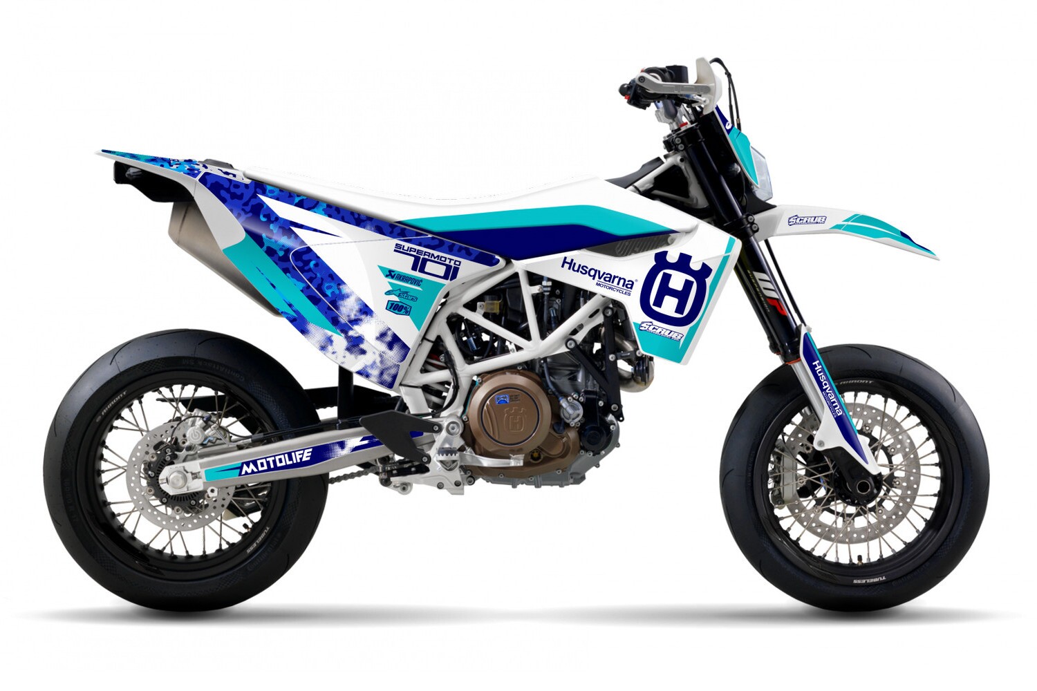 Dekor Factory Rival Lightblue passend für Husqvarna 701 Supermoto