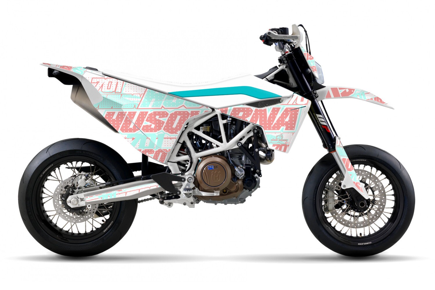 Dekor Factory Letters Rose passend für Husqvarna 701 Supermoto