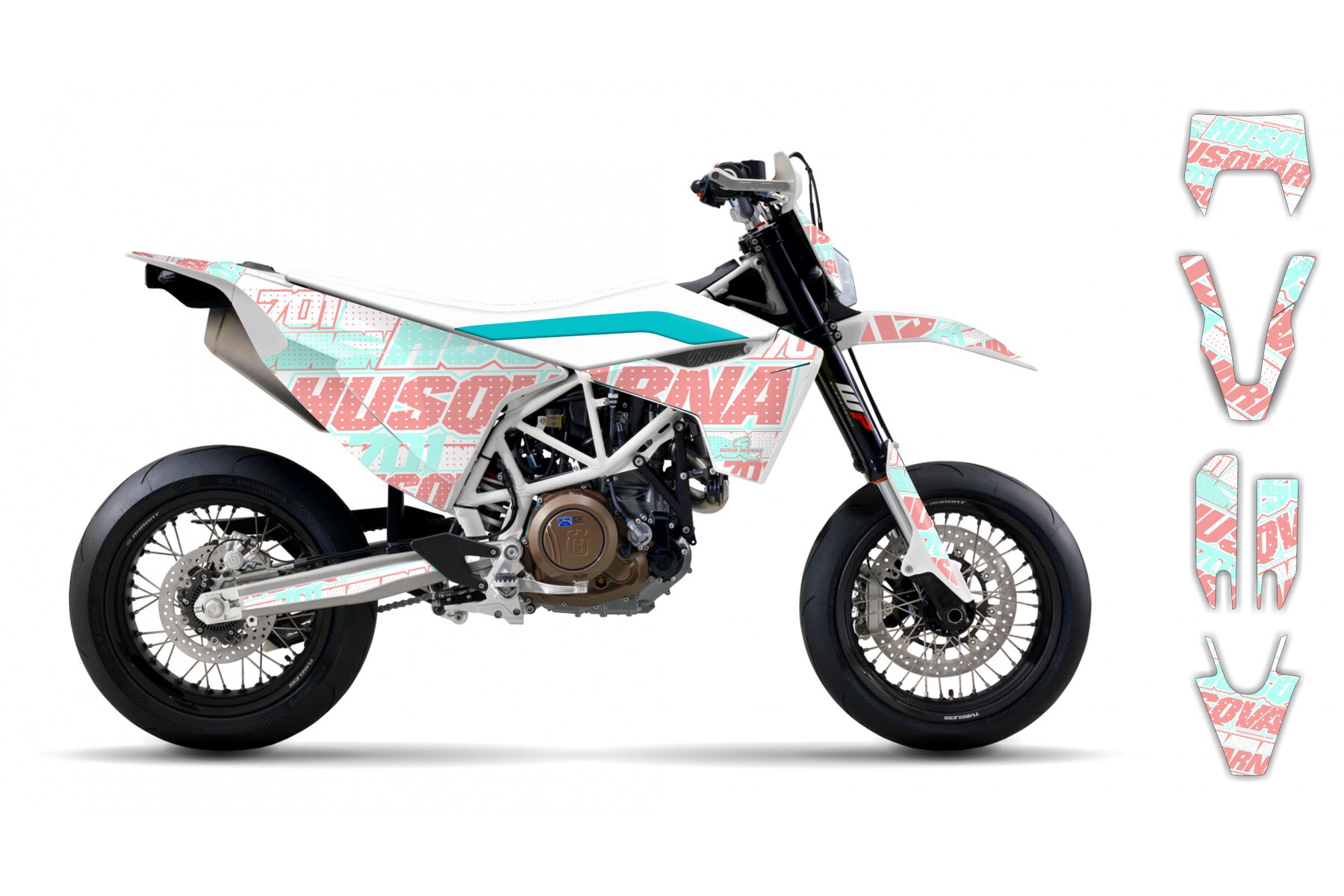 Dekor Factory Letters Rose passend für Husqvarna 701 Supermoto – Bild 2