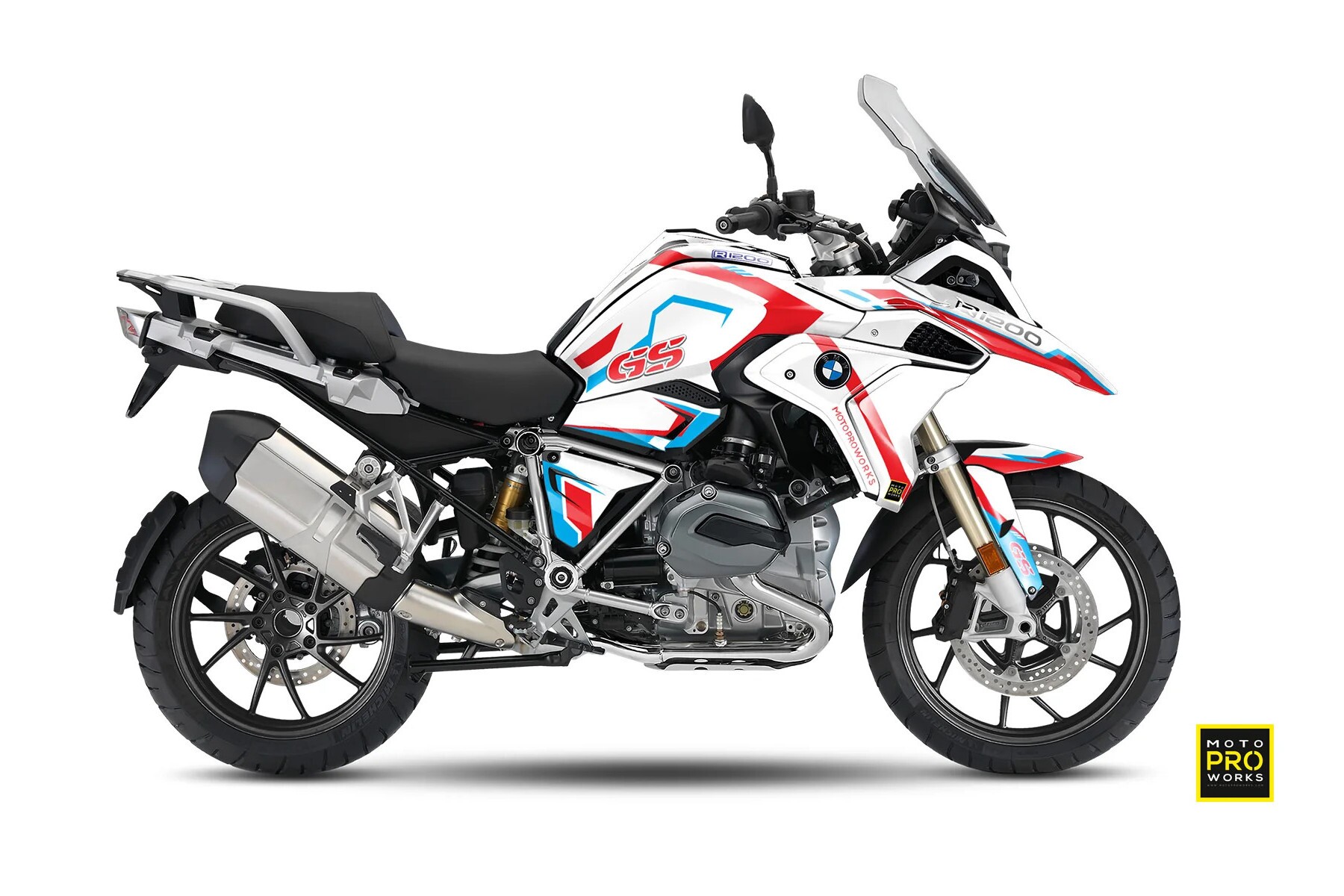 Dekor Factory Technical White passend für BMW R 1200 GS