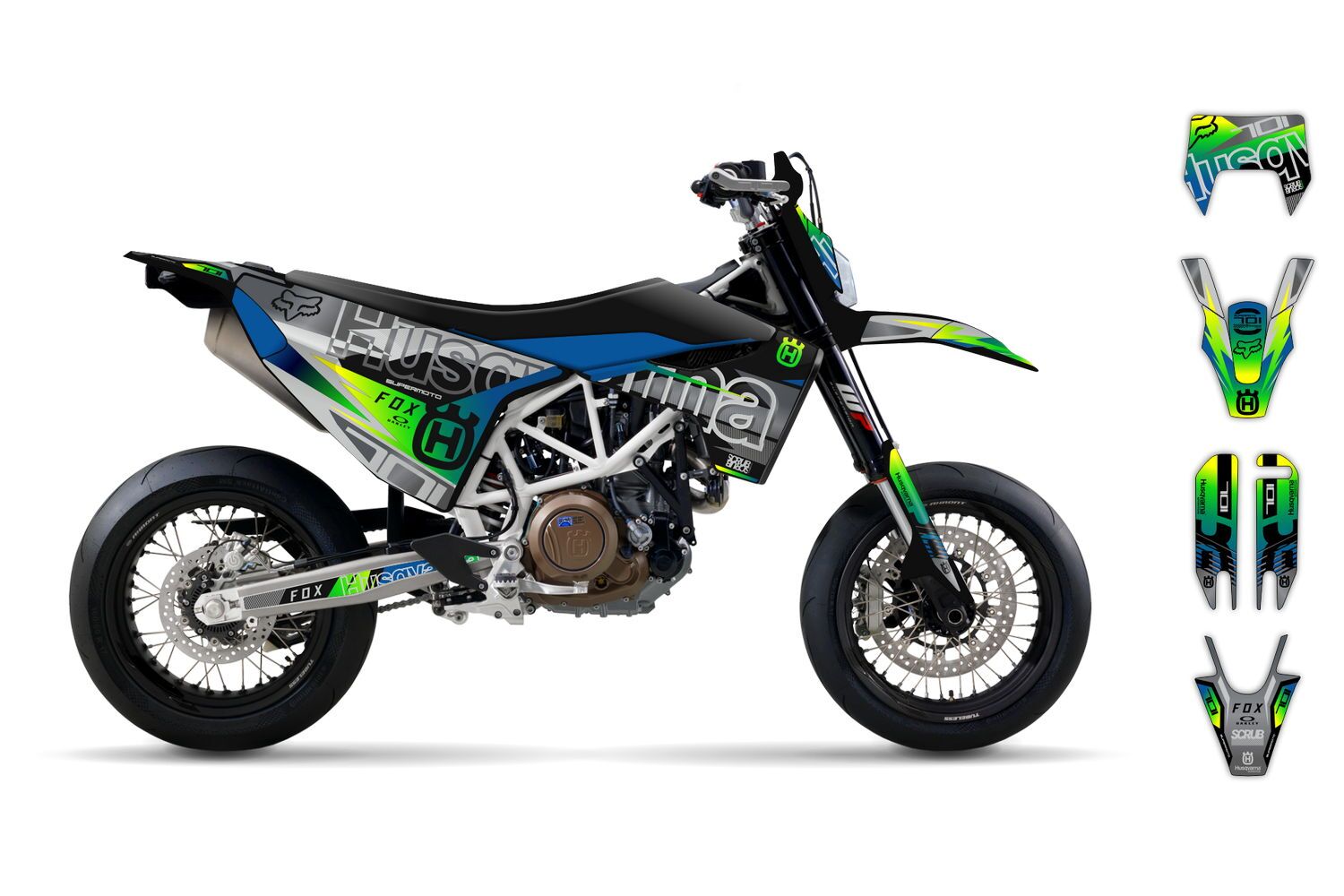 Dekor Factory Frozen Green passend für Husqvarna 701 Supermoto – Bild 2
