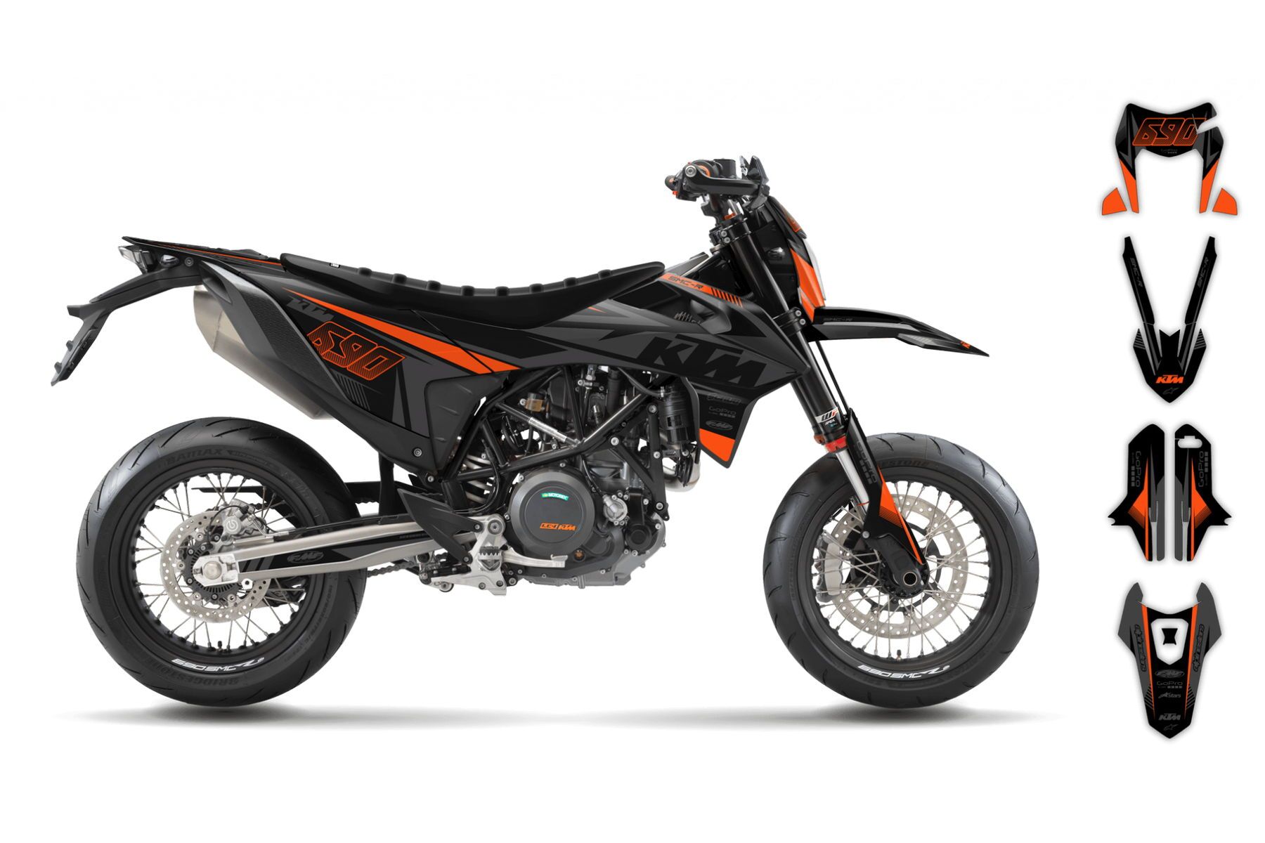 Dekor Factory Sucero Black passend für KTM 690 SMC R – Bild 2