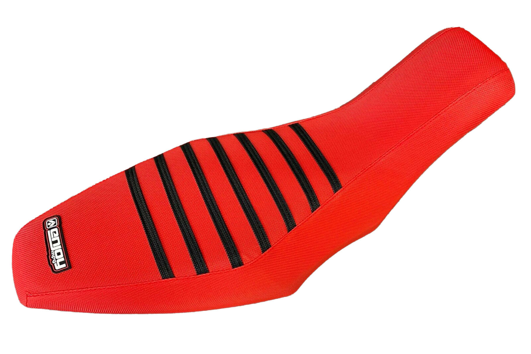 Quad-Sitzbankbezug-Polaris-Rotes-Top-Rote-Seiten-Schwarze-Rippen Quad Sitzbankbezug passend für Polaris – Bild 1