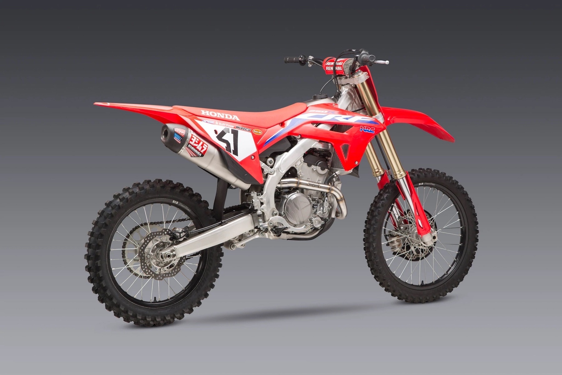 Yoshimura Auspuffanlage aus Edelstahl mit Aluminium Schalldämpfer Honda CRF250 2022-1 Yoshimura Auspuffanlage RS-12 aus Edelstahl passend für Honda CRF 250R 2022 – 2024 – Bild 1