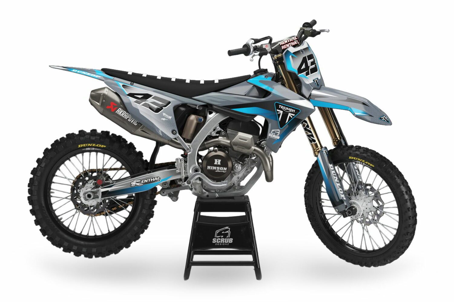 Dekor Factory Cadani Blue Limited Edition passend für Triumph – Bild 1