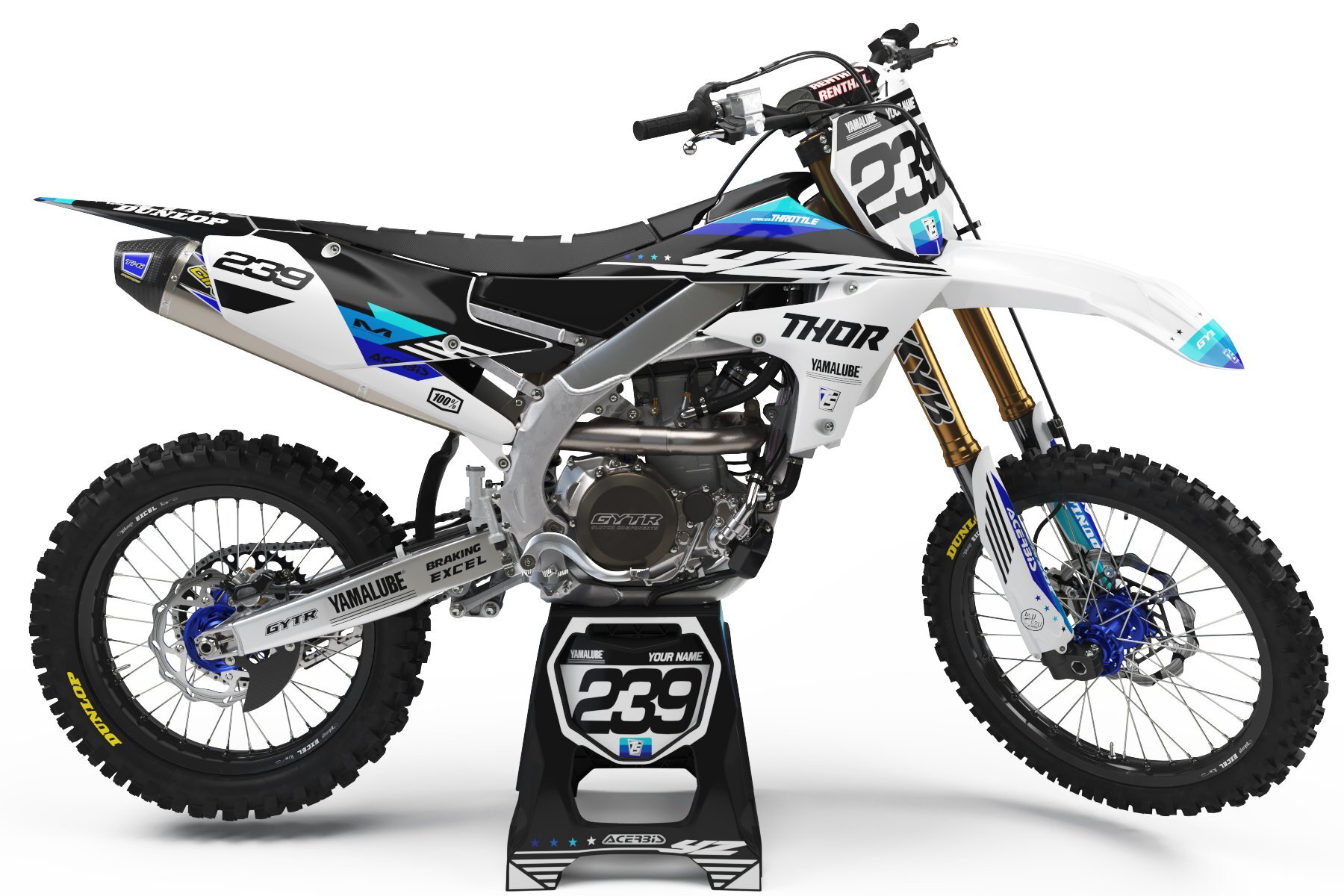 Dekor Factory Flag Black Limited Edition passend für Yamaha – Bild 1
