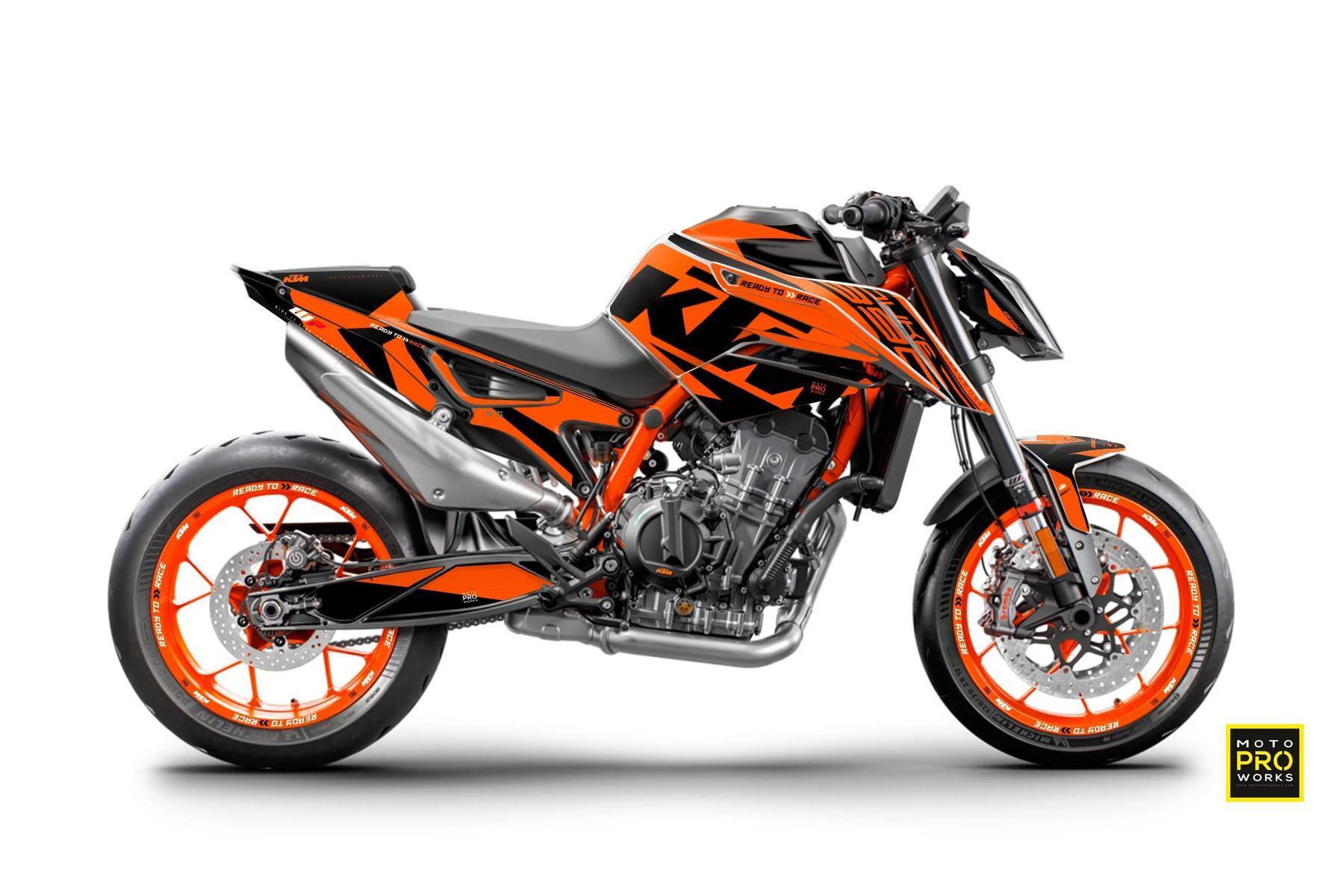 Dekor Factory Brave Orange passend für KTM Duke 890 – Bild 1