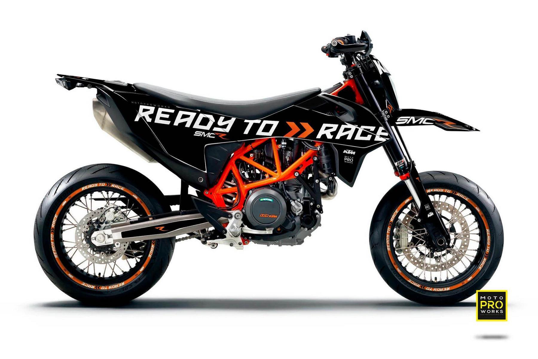 Dekor Factory Light Black passend für KTM 690 SMC R – Bild 1