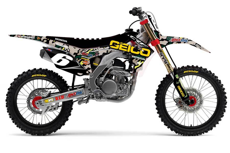 Dekor Geico 2017 Camo Edition passend für Honda – Bild 1
