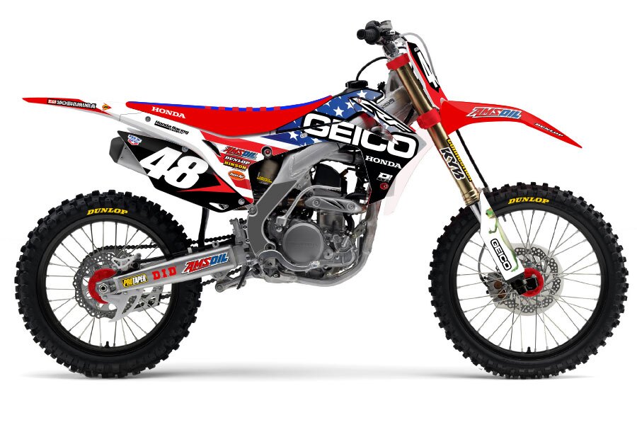 Dekor Geico 2017 Patriot Edition passend für Honda – Bild 1