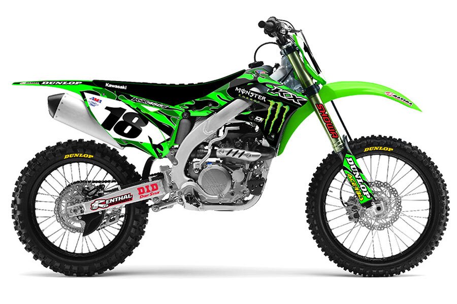 Dekor Monster Energy 2015 Camo Edition passend für Kawasaki – Bild 1