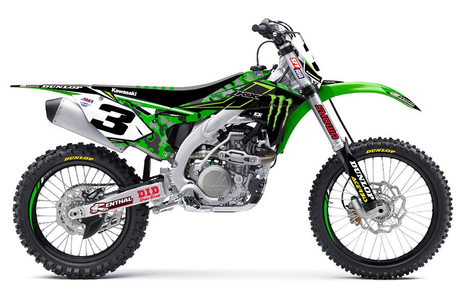 Dekor Monster Energy 2016 Camo Edition passend für Kawasaki – Bild 1