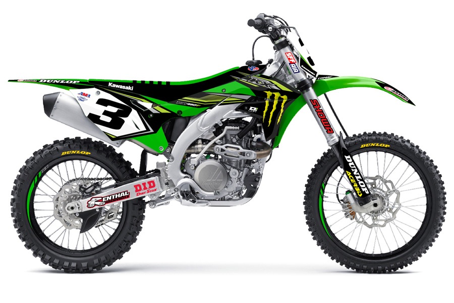 Dekor Monster Energy 2017 passend für Kawasaki – Bild 1