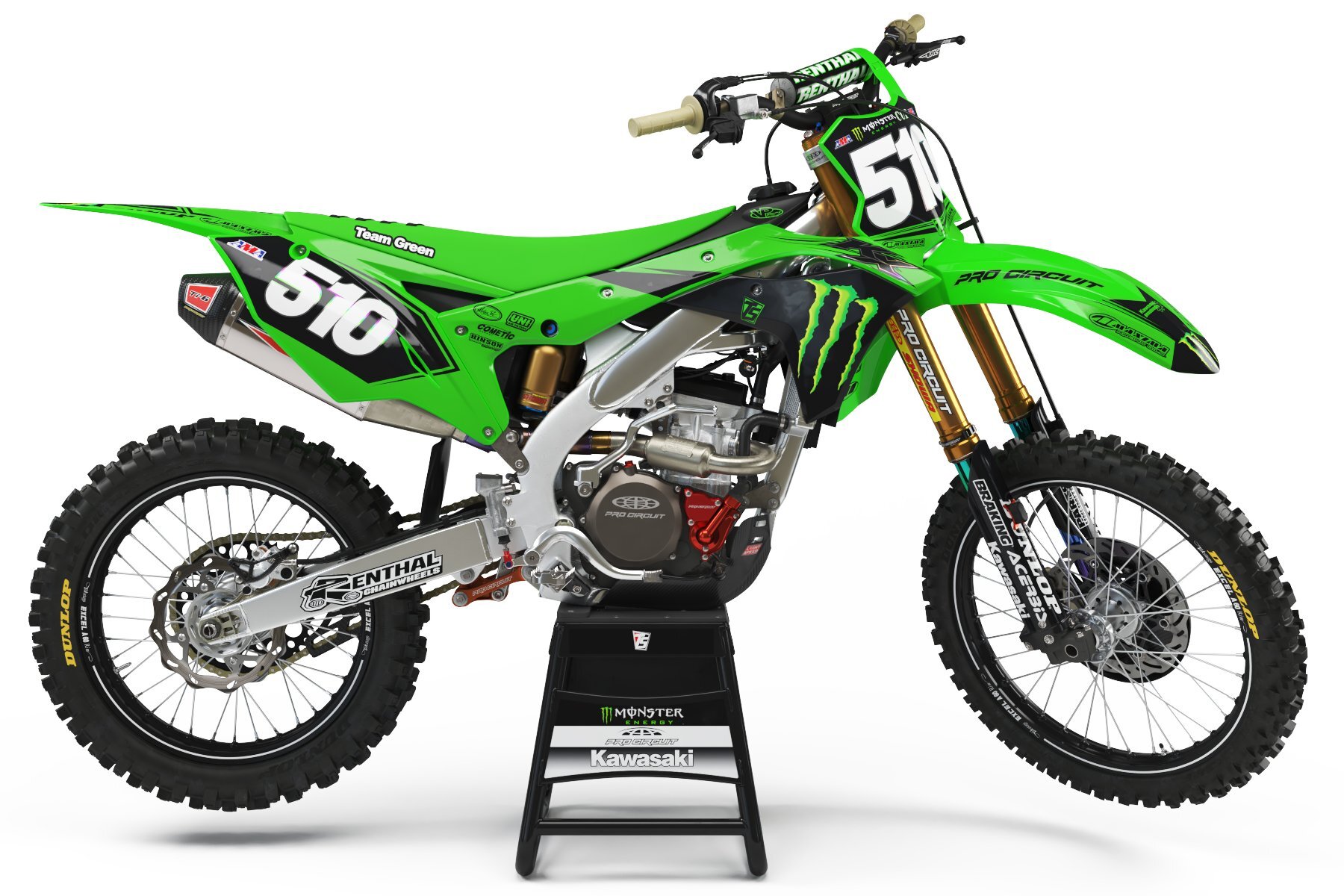 Dekor Pro Circuit 2018 Team Green MEC Edition passend für Kawasaki – Bild 1
