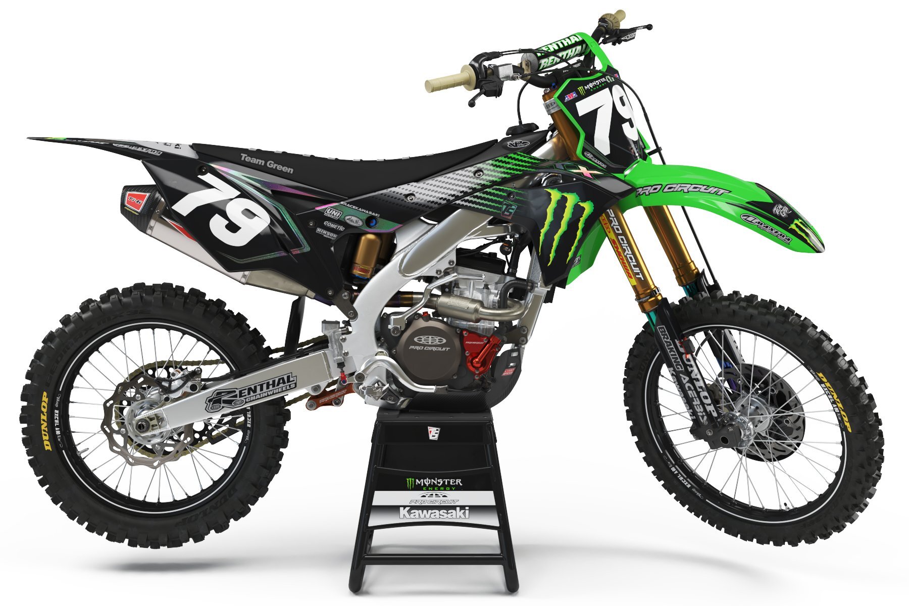 Dekor Pro Circuit 2019 Team Green MEC Edition passend für Kawasaki – Bild 1