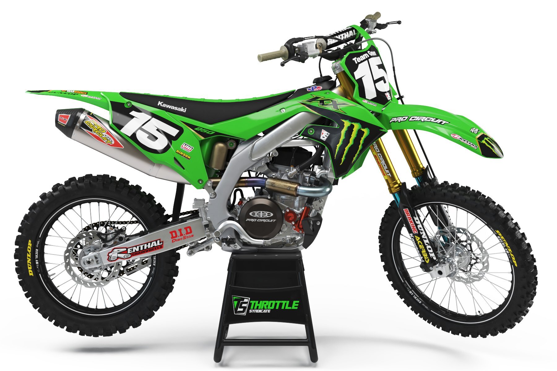 Dekor Pro Circuit 2021 Team Green Edition passend für Kawasaki – Bild 1