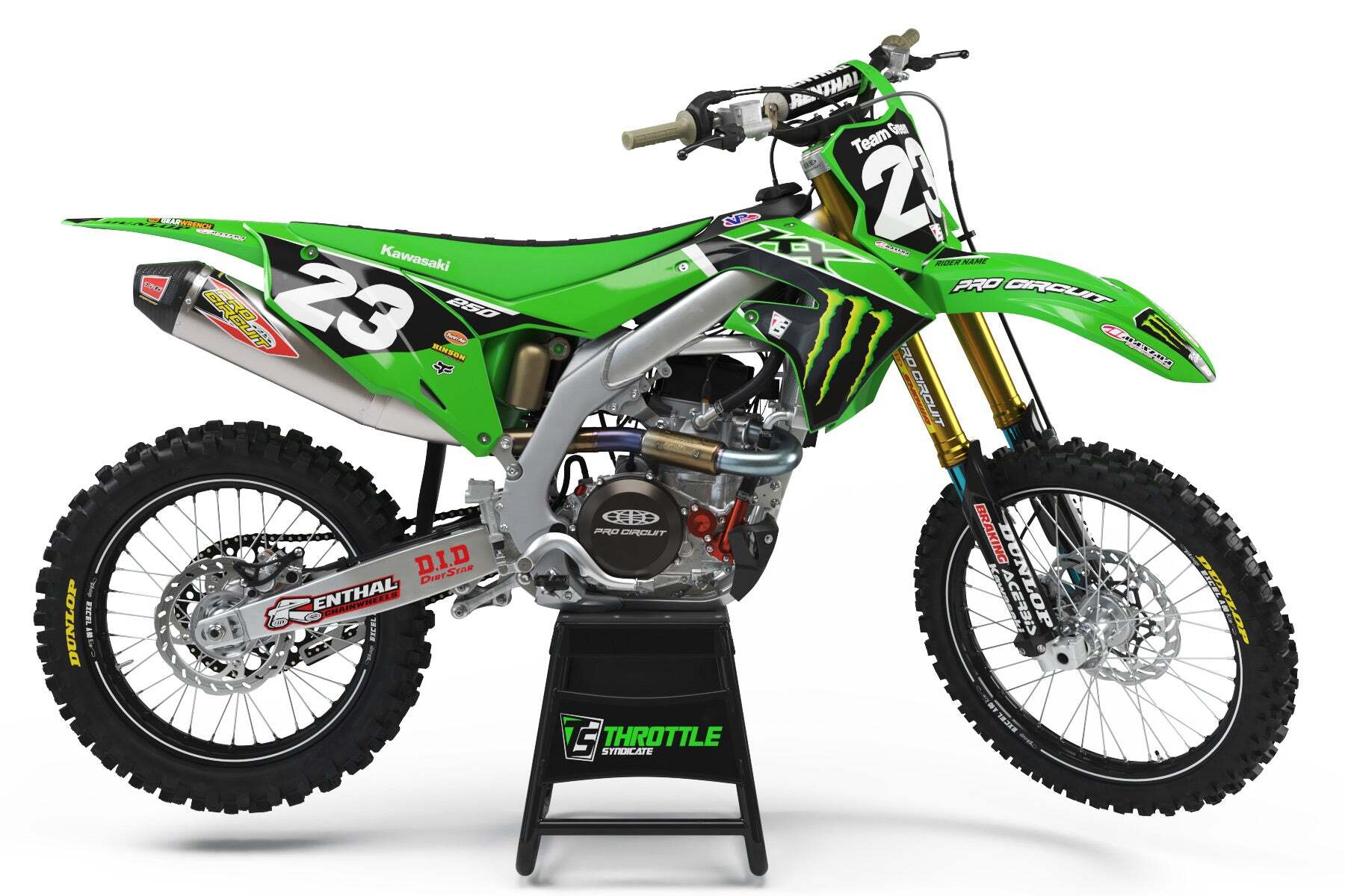 Dekor Pro Circuit 2022 Team Green Edition passend für Kawasaki – Bild 1