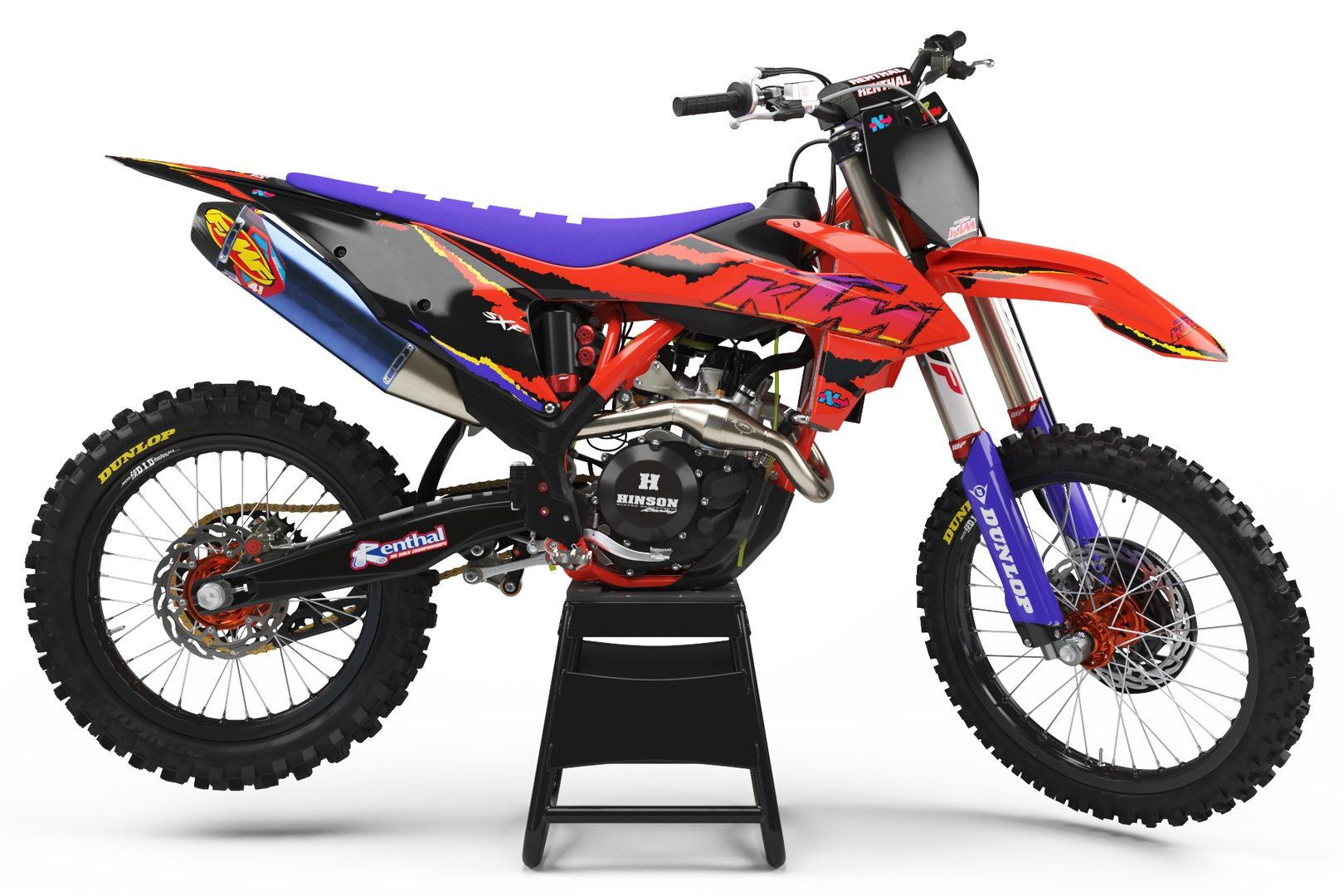 Dekor Retro 1995 Orange Limited Edition passend für KTM – Bild 1