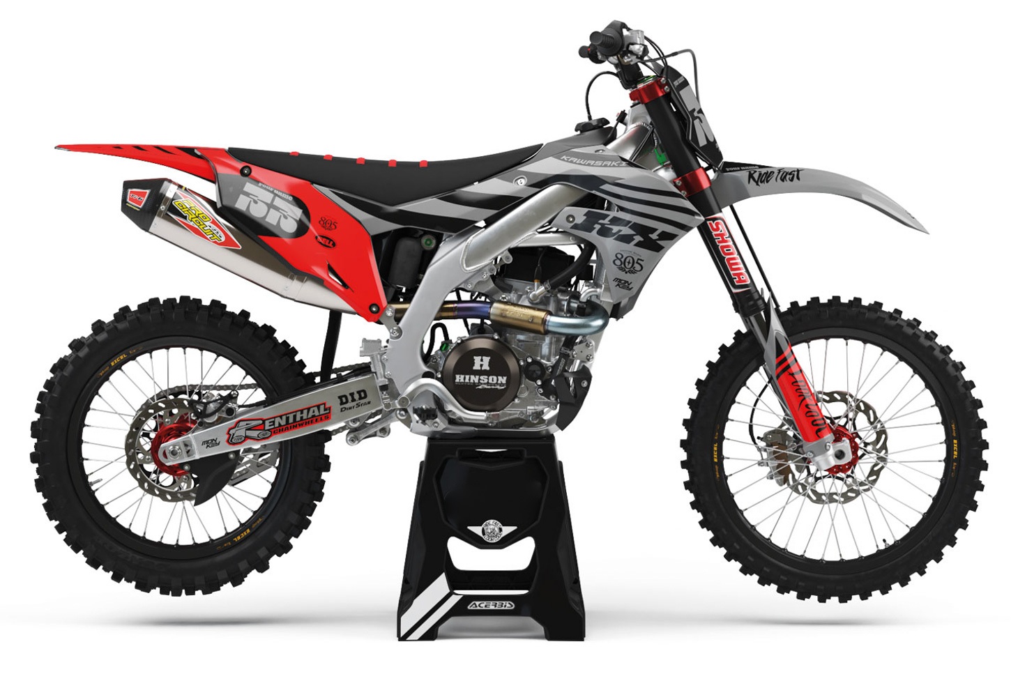 Dekor Factory Curves Grey Limited Edition passend für Kawasaki – Bild 1