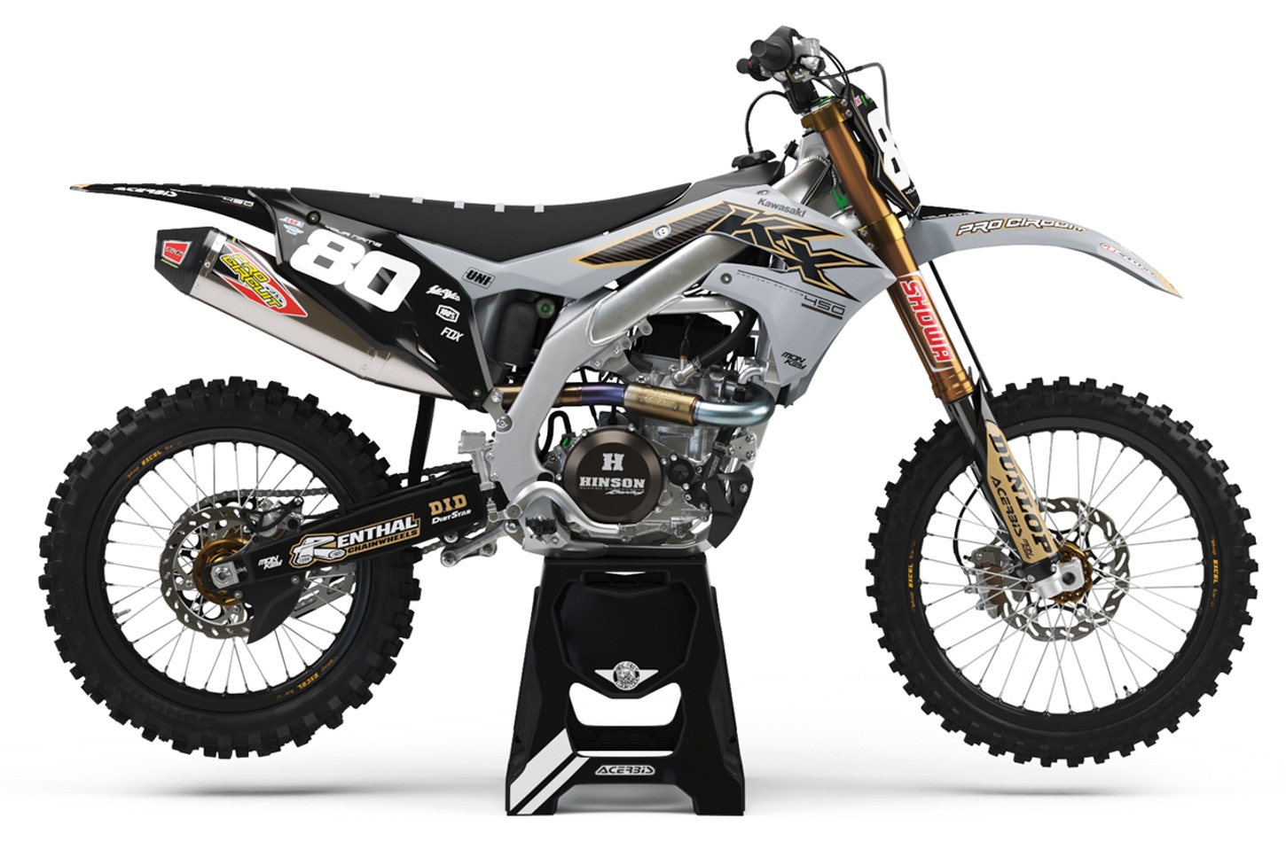 Dekor Factory Finest Grey Limited Edition passend für Kawasaki – Bild 1