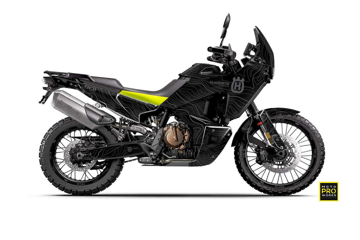 Dekor Factory Exploration Black passend für Husqvarna Norden 901 – Bild 1