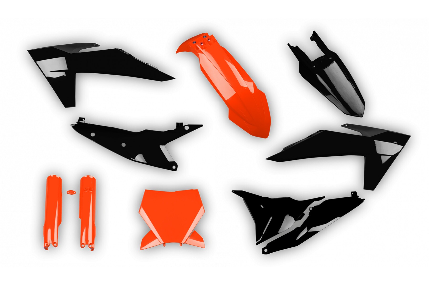 Racetech Plastik Full Kit passend für KTM SX SXF 2023 – 2025 Orange | Schwarz – Bild 1