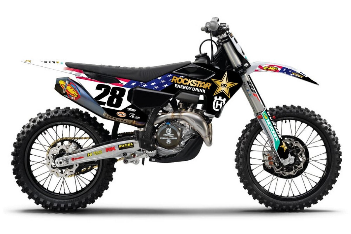 Dekor Rockstar RedBud  Edition 2023 passend für Husqvarna – Bild 1