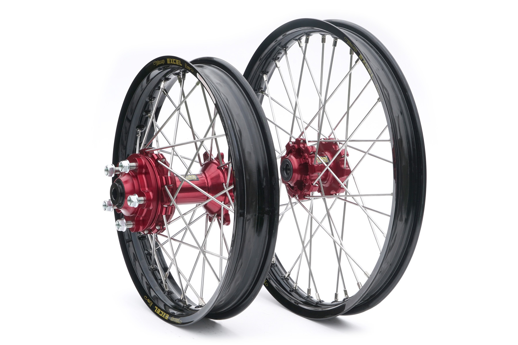 Haan-Wheels-Radsatz-BMW R 1200 1250 1300 GS-schwarz-rot Haan Wheels Radsatz passend für BMW R 1200 1250 1300 GS optional mit Tubeless – Bild 1