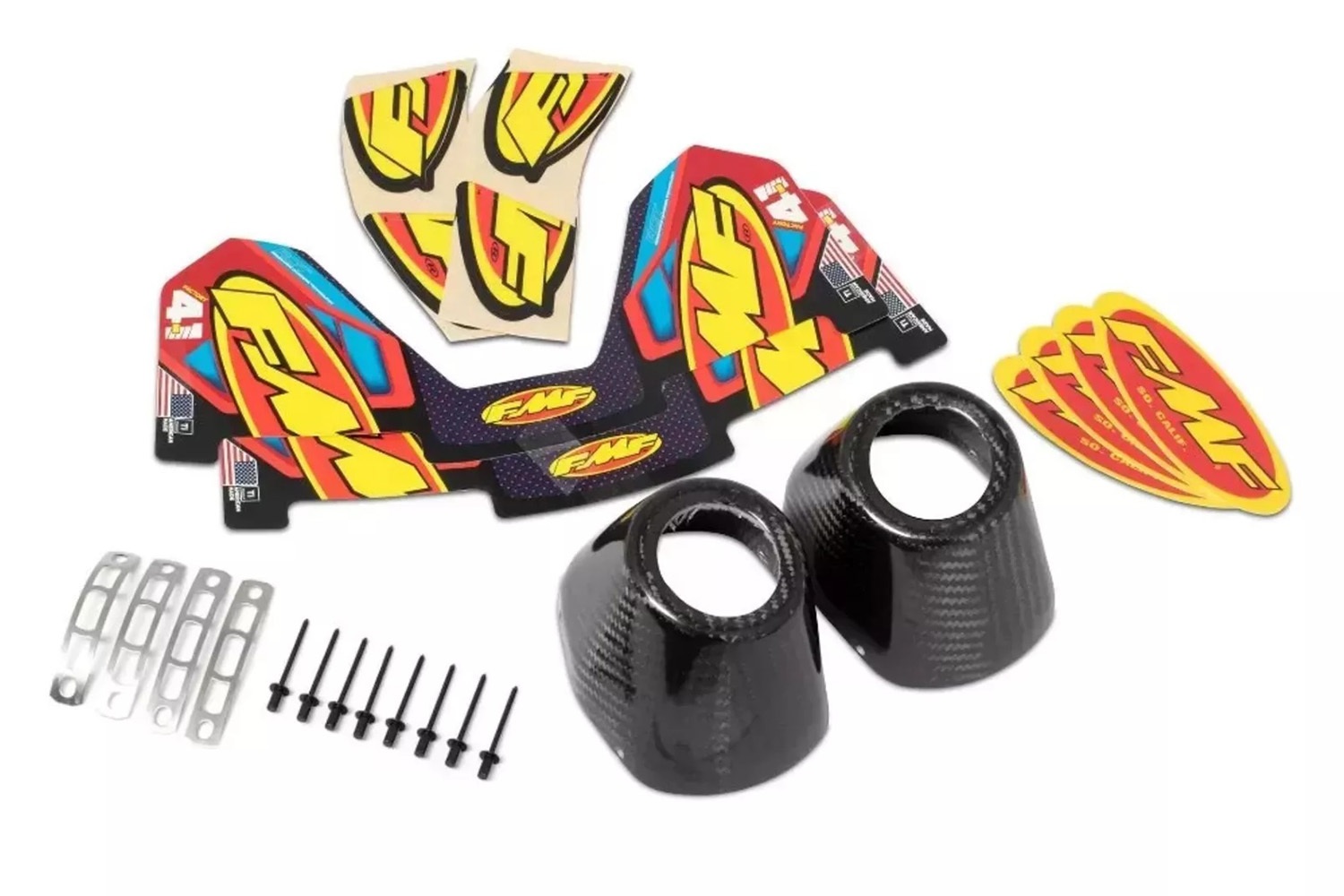 FMF Carbon Endkappen passend für Honda CRF450 2017 – 2020 und CRF250 2018 – 2020 FMF Carbon Endkappen passend für Honda CRF450 Doppelauspuff – Bild 1