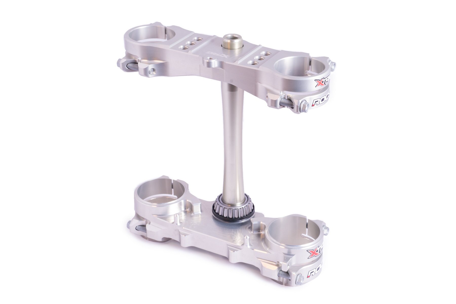 Xtrig Gabelbrücke Rocs Tech passend für Suzuki RMZ450 2013 – 2017 und RMZ250 2016 – 2018 in Silber – Bild 1