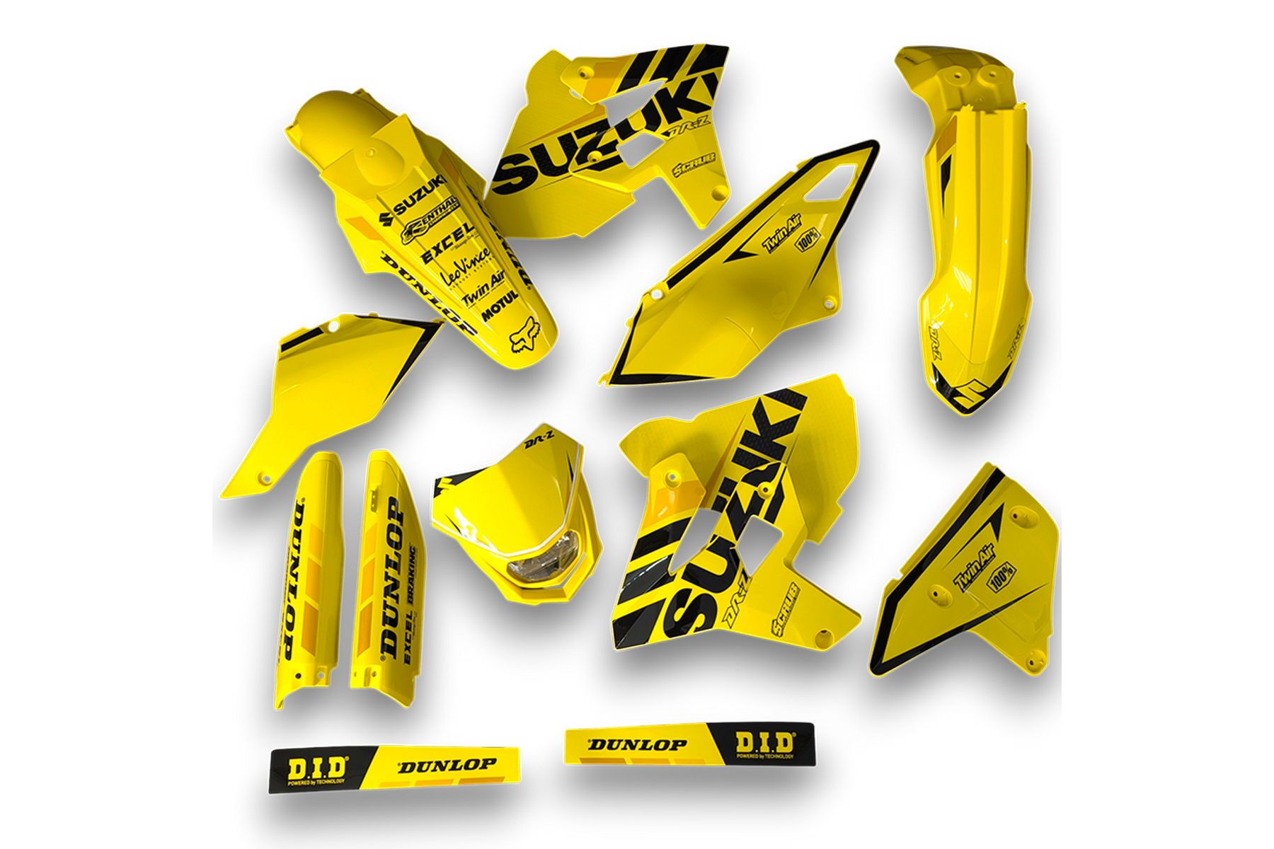 Decor Suzuki Applied On Plastics For Mx And Enduro Models 17