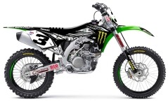 Dekor Monster Energy 2017 Camo Edition passend für Kawasaki