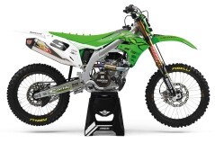 Dekor Factory Gains White Limited Edition passend für Kawasaki