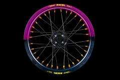 Excel Felgensatz G2 Series | Supermoto Felgen mit 50/50 Fadeübergang | Lila – Schwarz 2
