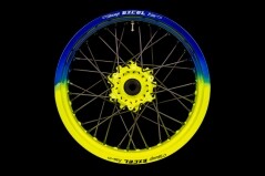 Supermoto Radsatz von Haan Wheels mit Pulver Beschichtung in Wunschfarbe