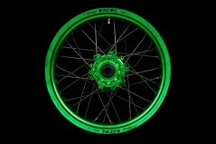 Supermoto Radsatz von Haan Wheels mit Pulver Beschichtung in Wunschfarbe