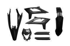 Acerbis Plastik Full Kit passend für Beta RR 125 LC und Beta Motard 125 LC 2021 – 2026 Schwarz