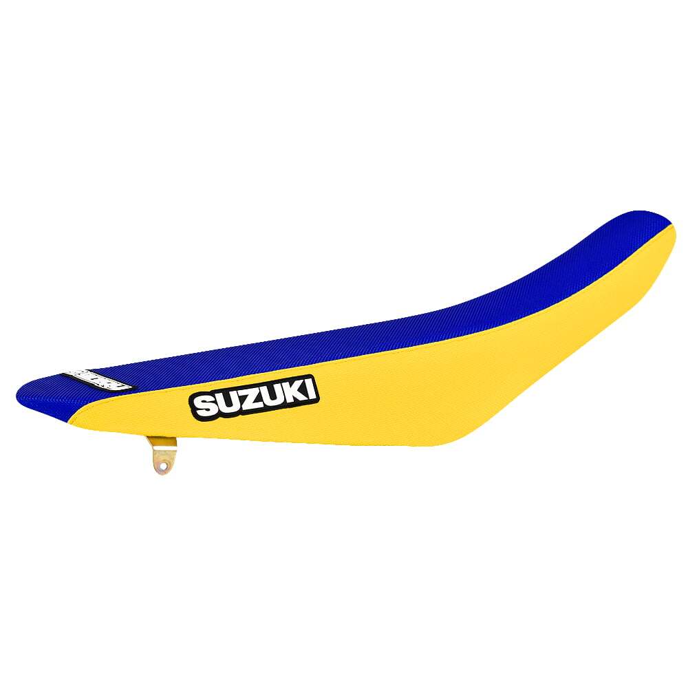163-SUZ-YEL-BLU Factory Sitzbankbezug passend für Suzuki Motocross und Enduromodelle – Bild 1