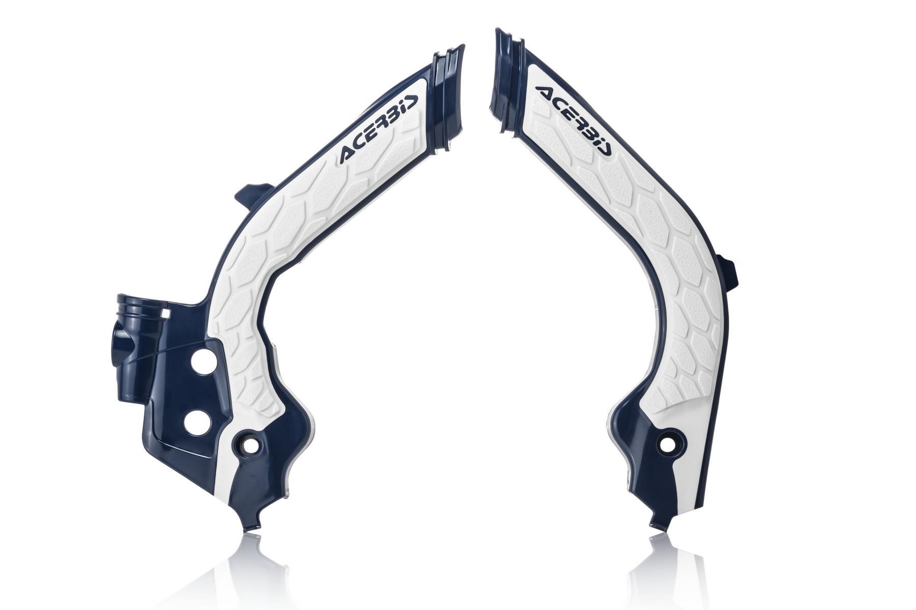 Acerbis-Rahmenschutz-X-Grip-Gas-Gas-Blau-Weiß Acerbis Rahmenschutz X-Grip passend für Gas Gas Blau - Weiß – Bild 1