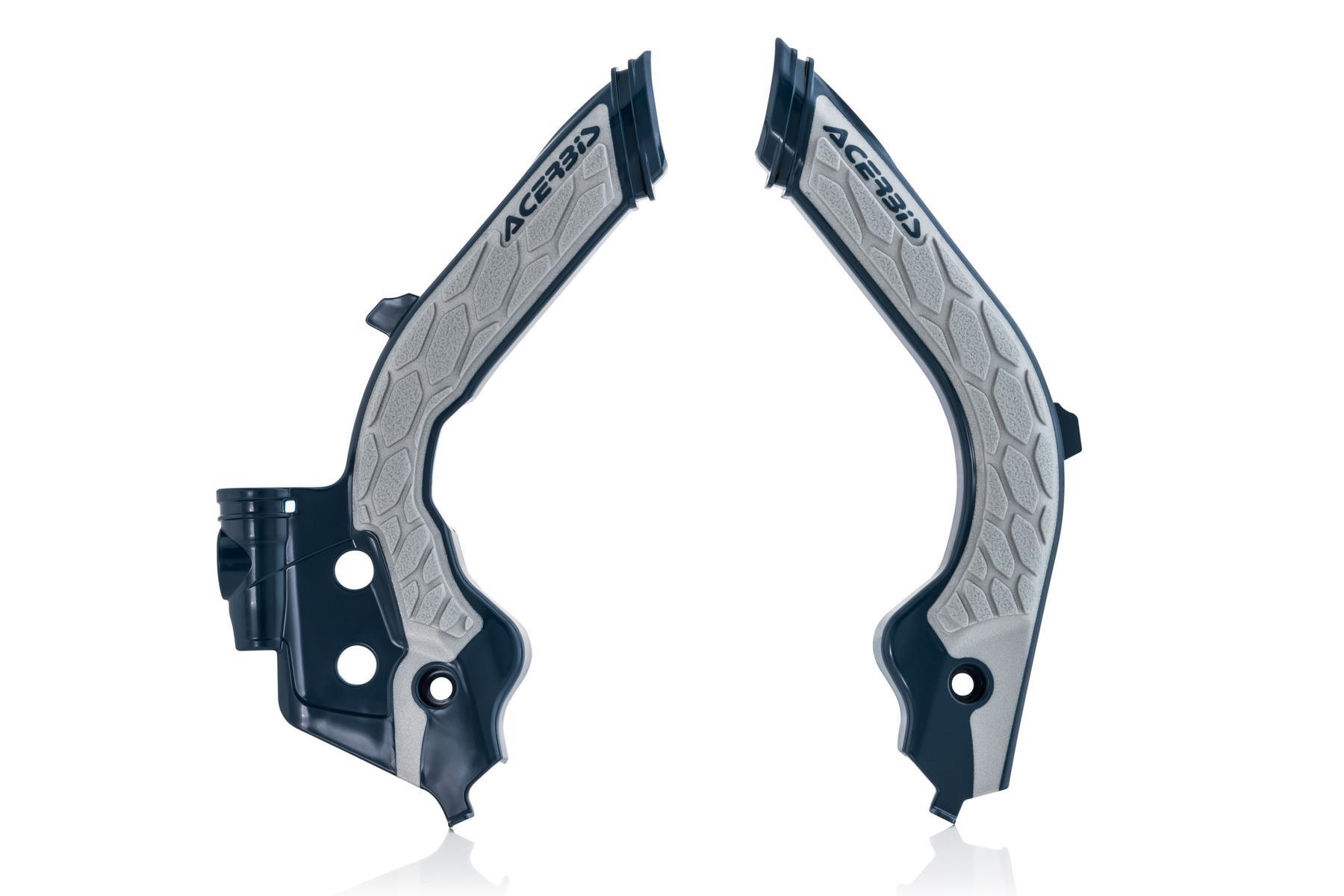 Acerbis-Rahmenschutz-X-Grip-Husqvarna-Blau-Grau Acerbis Rahmenschutz X-Grip passend für Husqvarna Blau - Hell Grau – Bild 1