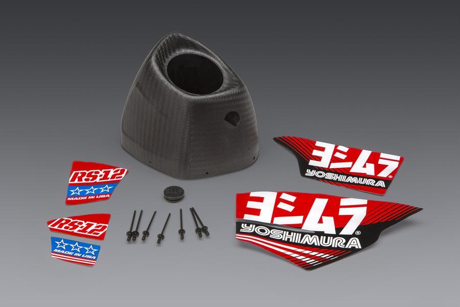 Yoshimura Carbon Endkappe RS-12 Yoshimura Carbon Endkappe RS-12 passend für Honda CRF450 – Bild 1