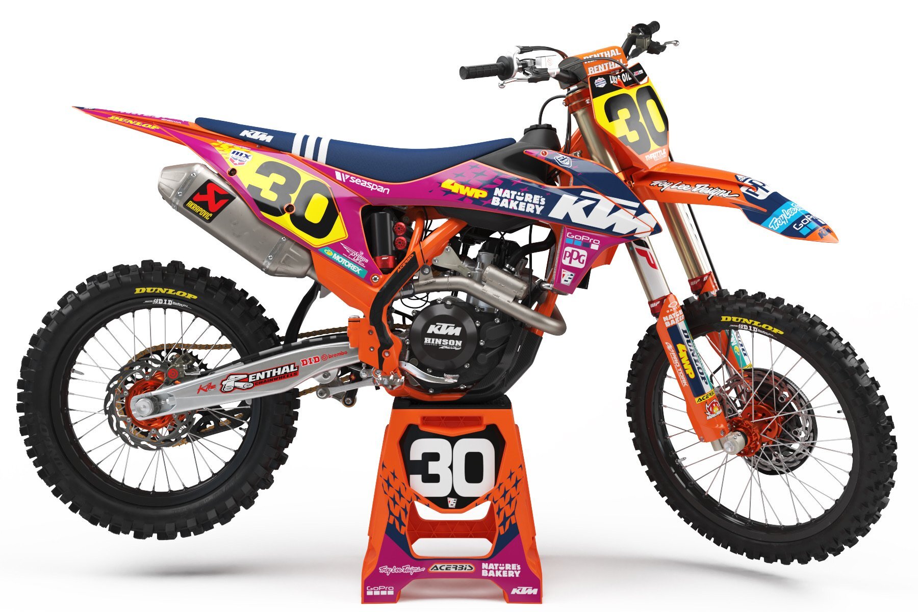 Dekor Troy Lee Designs Factory Cosmic Jungle Limited Edition 2021 passend für KTM – Bild 1