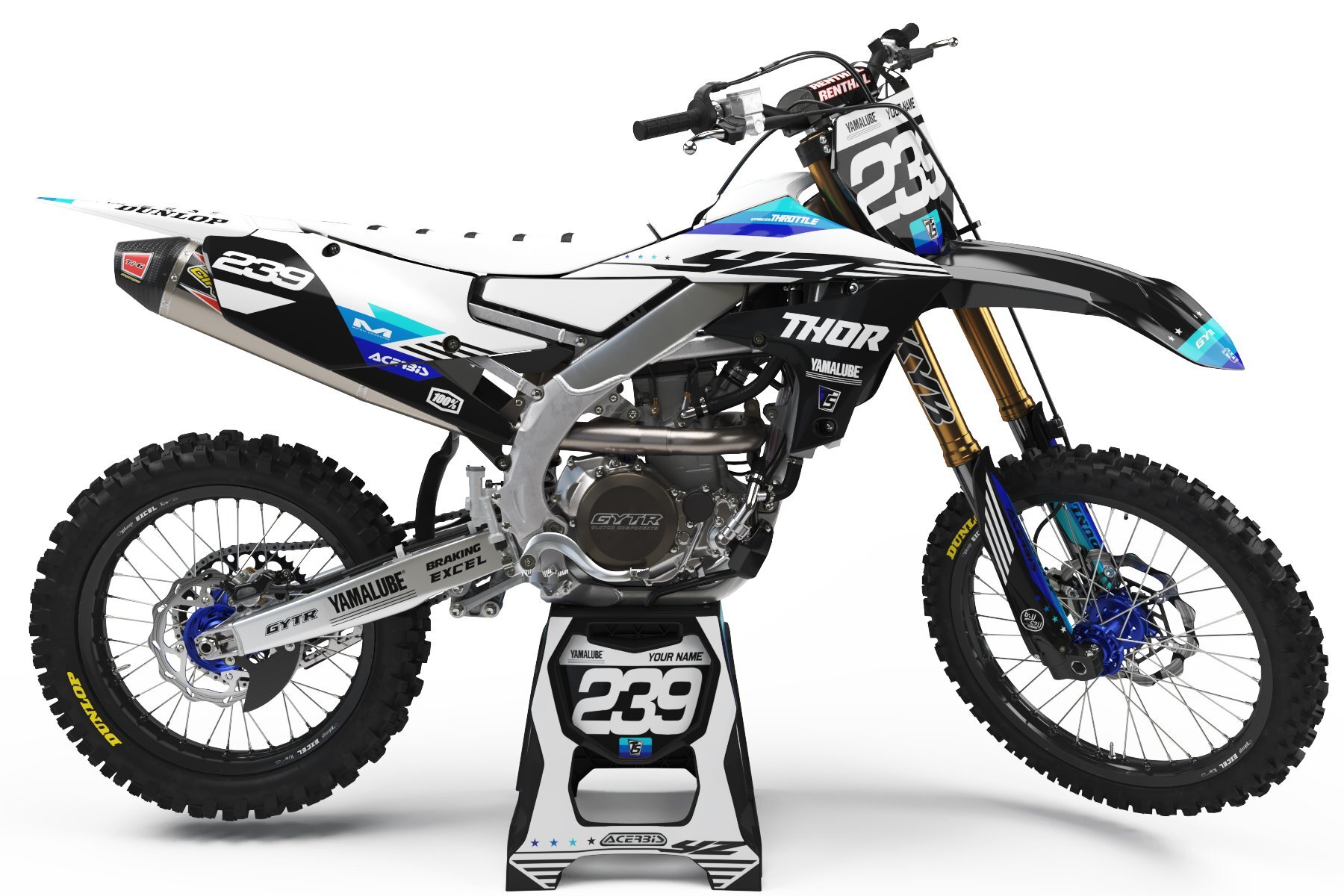 Dekor Factory Flag White Limited Edition passend für Yamaha – Bild 1