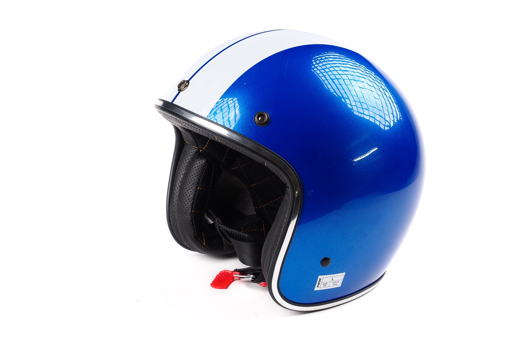 Casque Jet Motocross Afx Fx–76 Bleu Taille L Casque Jet Motocross Afx Fx–76 Bleu Taille L