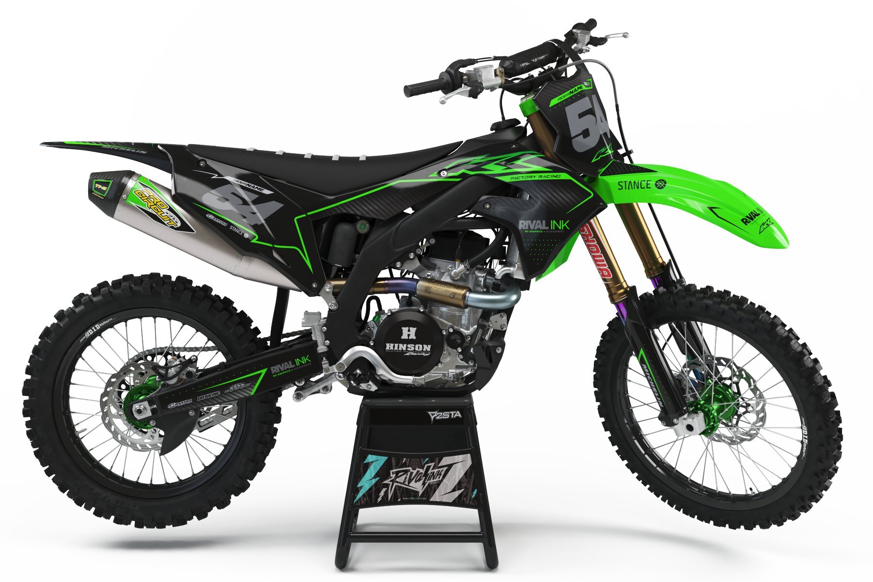 Dekor Factory Carbon Green Limited Edition passend für Kawasaki – Bild 1
