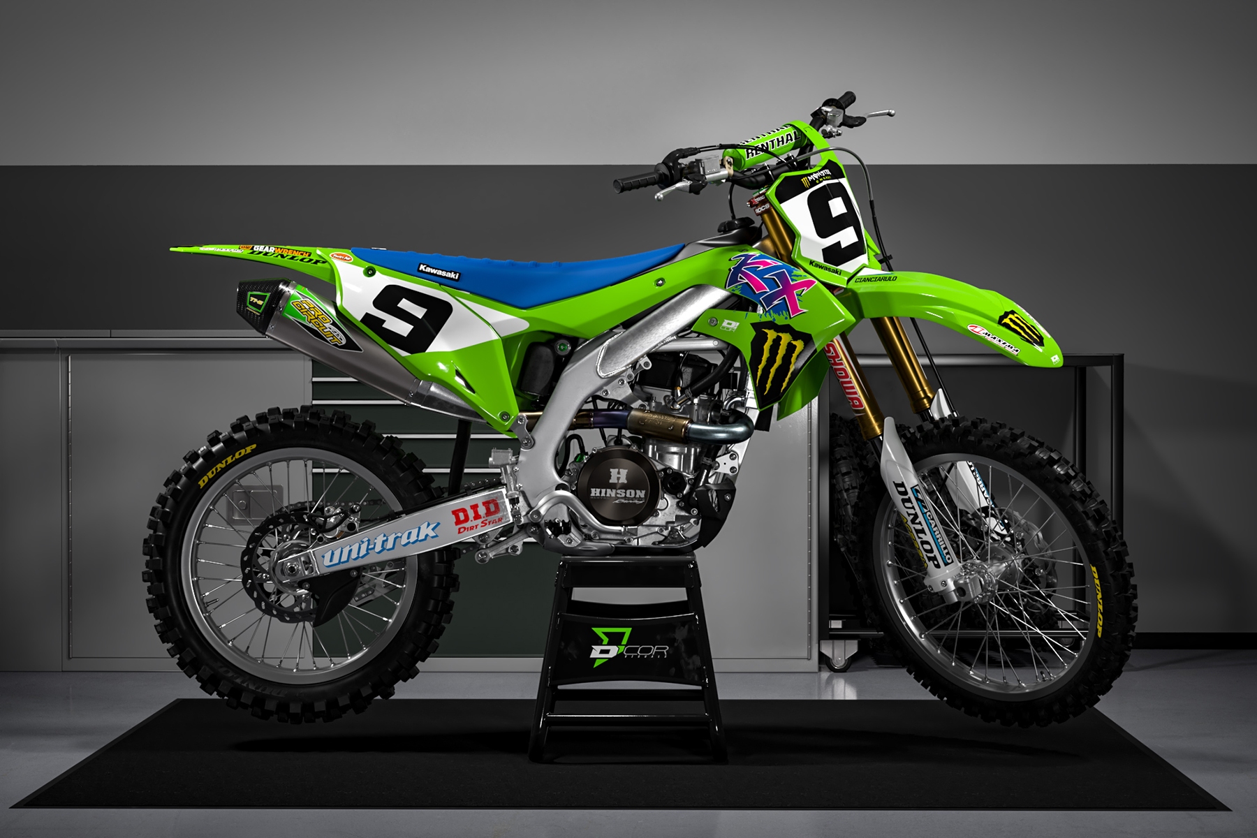 Dekor Monster Energy 2023 Retro Edition passend für Kawasaki – Bild 1